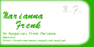 marianna frenk business card